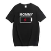 Batteri kreativ t-shirt ser familj matchande kläder mor dotter outfits far baby t shirt romer kortärmad 210417