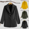 Women's Suits & Blazers Autumn Office Blazer VONDA Women Casual Lapel Collar Button Up Suit Long Sleeve Coats Veste Oversize Jackets