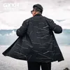 GXXH Cappotto casual da uomo di grandi dimensioni Stile coreano Uomo Lungo Cardigan Trench Overzied Mantello Cappotto Capispalla Autunno Uomo XXL-7XL 211011