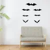 Chapeaux de fête Durable 60 pièces/ensemble utile 3D chauves-souris Halloween fenêtre autocollant PVC sticker délicat pour la maison