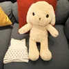 Grandes orelhas de suspensão coelhos com suéteres brinquedos de pelúcia boneca de coelho bonito enchido pillow de animais macio crianças presente de aniversário para menina 210728