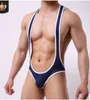 Gay Sexy Underwear Mens Bodysuit Jockstrap Bodywear Worstelen Singlet Leotard Jumpsuits Jarretel Teddyes Onderbroek