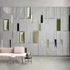 Wallpapers aangepaste 3D -lijn reliëfcurve streep muurschildering voor woonkamer tv -achtergrond muur bedekkendpapel de parede