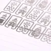 Bokmärk 1/20 st/packa mini metallklämmor söta tecknade djurpläterade sliver bokmärken brevpapper presentbok rad markör slumpmässig stil