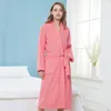 Mulheres Sleepwear Mulheres Casual Algodão Bathrobe Outono Inverno Plush Long Robe Espesso Quente Plus Size Camisola Feminino Loose Home Wear