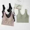 Besked Toppar Kvinnor Sexig Bra Tube Kvinna Ärmlös Seamless Sport Camis Bomull Tee Bandau Basic Tank Streetwear 210507