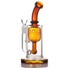 Egg style percolator Glass Bong Hookahs morden water pipe straight Pink Amber Blue Green colorful recycle oil rig