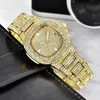 Horloges Luxe Volledige Diamond Horloge Vrouwen Hip Hop Dames Horloges Iced Out Vrouw Wirstwatch Waterdicht Vrouwelijke Klok Drop Reloj 2236Q