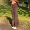 Vintage Baggy Brown Jeans Frauen Streetwear Lose Hohe Taille Hose Harajuku Mode Baumwolle Denim Jogginghose Cuteandpsycho 211019