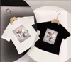 아기 만화 마우스 디자이너 옷 티셔츠 패션 소녀 소년 반팔 탑 빅 키즈 다목적 INS 편지 여름 어린이 간단한 스타일 티셔츠 크기 100cm-160cm