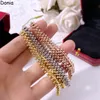 Donia Bijoux Bracelet De Luxe Rivet Exagéré Titane Acier Micro Incrustation Zircon Créateur De Mode Européen Giftbangle