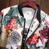 6 Style Fashion Spring Print Casual Jacket Mens Japanese Streetwear Designer Clothes Plus Asian Storlek M-XXXL 4XL 5XL 211025