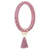 Portachiavi in silicone Braccialetti con nappa Braccialetti Portachiavi Partito O Bracciale a forma di braccialetto Cerchio Porta ciondoli Braccialetti Catena Gioielli 5025 Q2