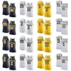 NIK1 NCAA College Michigan Wolverines Basketball Jersey 2 Isaiah wątroby 21 Franz Wagner 22 BAJEMA 23 Brandon Johns Customed zszyte