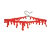 할로윈 코스프레 붉은 피 가죽 목걸이 장난 꾸러기 Props 펜던트 목걸이 여성 선물을위한 유럽 쥬얼리
