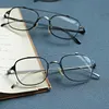 Czyste tytanowe okulary ramy Mężczyzne klasyczne pilotażowe okulary optyczne