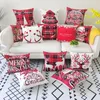 44 Stijl Kerstmis Lattice kussensloop linnen 45 * 45 cm kussens covers Home sofa kussenhoes Home-textiel Kerstdecoraties T9i001557