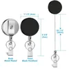 Chaveiros 4 peças Retrabable Distintivo Holder ID Pesado Reel Com Keychain Ring Clip para Chave