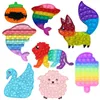Мода Rainbow Animal Toys Sensory Autism Squeeze СТРЕСС СТРЕССИВА