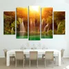 5 Panels Seascape Poster Sea Beach Decorative Painting Printed On Canvas Big Size Wall Art Pictures For Living Room Home Decor