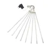 Strängar Julljus Led Meteor Dusch 30cm 8 Gardin Festoon Light Fairy Dekorationer 2022 år