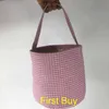 Gift Wrap 30 stks / partij Spring Festival Pasen Holiday Children Egg Tassen Gingham Bucket Opslag Tote Mand