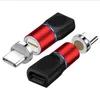 Magnetiska kabelkontakt Mobiltelefonadapter Mikro USB Magnet Tips Magnet Charger Plug Type C
