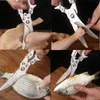 5本の指の手袋キッチンパワフルなチキンボーンハサミアヒル魚カッターシアーズステンレススチールスケールクリーッククックナイフ