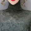 Женщины крючок Цветочная водолазка блузки весной осень с длинным рукавом толстые кружевные рубашки женские ретро топы дна Муджеру Blusas 210514