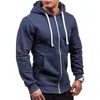 Frühling Herren Hoodies Sweatshirts Reißverschluss Hoody Herbst Fleece Windjacke Warme Laufjacken Hip Hop Kordelzug Sportsuit 210728