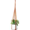 Moderns läder växthandlare potter växter hänger band modernt vägg tak hängande för blomkruka inomhus utomhus zyy994