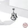 Other Guitar Charm Beads 925 Sterling Silver Birthday Gift For Rock Music Lover Fit Original DIY Bracelets Jewelry Rita22