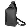 Sac à poitrine de crossbody décontracté pour hommes imperméable Oxford Travel Sling Pack Messenger Sac