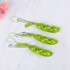 Fidget Speelgoed Antistress Squeeze Edamame Sleutelhanger verlichten Stress Speelgoed Squeeze Bonen Oppervlaktemotie 7 * 2 * 1,5cm