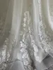 2021 A-ligne Tulle Modeste Musulman Robes De Mariée Robe De Mariée Manches Longues Paillettes Dentelle Appliques Boutons Retour Femmes Formelle Robe De Mariée