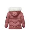 Baby Mädchen Jacken Mode Pelzkragen Herbst Winter Kinder Warme Hoodies Dicke Jacke Kinder Oberbekleidung Mädchen Mäntel Mädchen Kleidung H0909