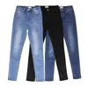 Depony High Waist Pencil Jeans Stretch Lycra Pant Negro Denim Skinny Elástico Slim Plus Size 210809