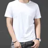 CP65 alto verão manga curta rodada t-shirt de algodão estiramento estendido preto branco estiramento 2000 G1229
