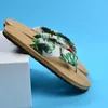 Slippers Summer Shoes Women Flip Flops Indoor Ladies Home Plant Printing Mules Casual Slides Floor Flat