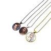 Warmteoverdracht Hanger Ketting Sublimatie Blanco Metal Round Ketting Mode-sieraden Accessoires Creative Gift