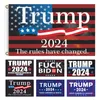 MAAK amerika Geweldig 2024 Trump Flags 90 * 150 cm Verkiezing President Flag Joe Biden Banner Laten we Go Brandon Hanging Banners BH5732 TYJ