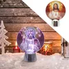 Kerstversiering voor thuisboom Elk 3D Acryl nachtlampje Xmas Gift Navidad 2021 jaar # t2p