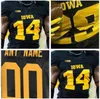 Chen37 University NCAA Football Iowa Hawkeyes 46 George Kittle Jersey College 24 Nile Kinnick 12 Ricky Stanzy 14 Desmond King 23 Shonn Greene