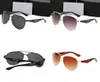 2022 Groothandel Luxe Designer Zonnebrillen Voor Mannen Vrouwen Aviator Zonnebril Klassieke Mode Brillen Accessoires Lunettes De Soleil 7 Kleur Optioneel