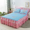 Mediterrane Romantic Bed Rok Prinses Kant Bedspread Matras Stof Cover Laken Big Size (Nee Voeg kussensloop) F0029 210420