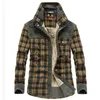 爆発的なブランドの男性の冬の格子縞のジャケット厚い綿の暖かい長袖コート服ヨーロッパアメリカンジャケット男性211204