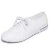 Summer Women Shoes Casual Sneakers Białe Skórzane Buty Duży Rozmiar 41/42 Luksusowa Marka Trampki Panie Skórzane Buty Płaskie Dziewczyny Y0907