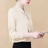 plus size Womens tops and blouses ladies tops chiffon blouse bow Solid blusas fashion shirts for women tops black 8053 210527