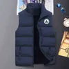 2021 가을과 겨울 패션 스포츠웨어 코트 남성용 따뜻한 방풍 다운 조끼 민소매 자켓 Jott 인쇄