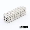 Hurtownie - W magazynie 100 sztuk Silne Round NDFEB Magnesy Dia 6x5mm N35 Rare Earth Neodymium Stały Craft / DIY Magnes